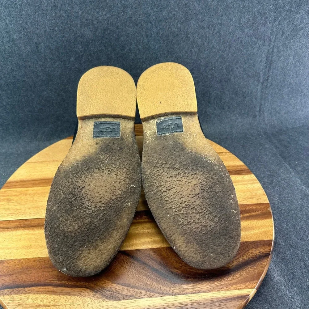 UGG Leighton Black Leather Chukka Boots Mens 13 S/N 3275 Ankle Desert Boots